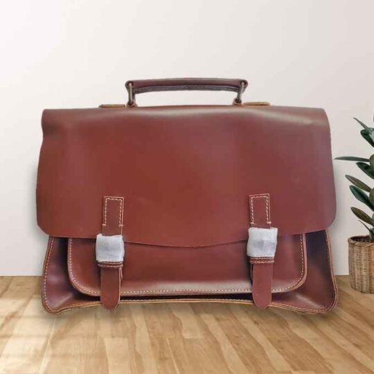 unisex leather carryall premium full-grain leather bag men’s and women’s leather satchel high-end leather travel tote