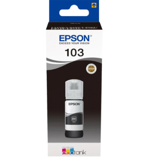 Epson 103 Black Ink Cartridge 65ml for EcoTank Printers - C13T00S14A