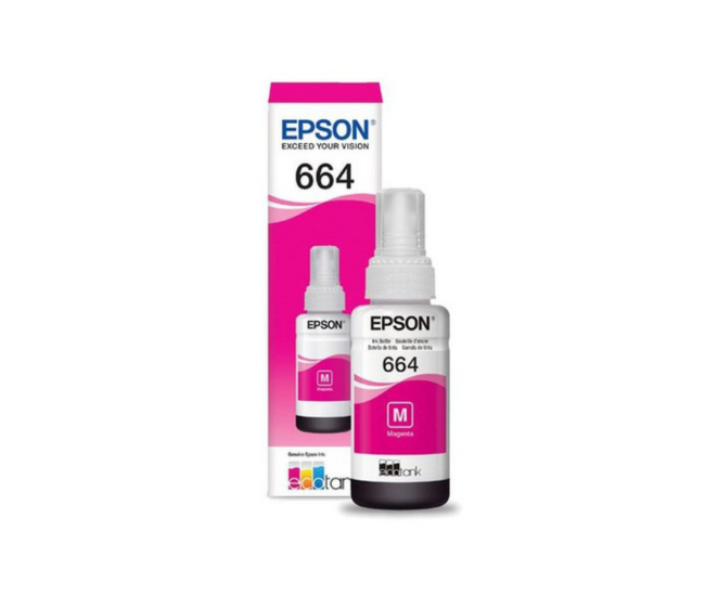 Epson T6643 Magenta Ink Bottle 70ml for L Series - C13T66434A