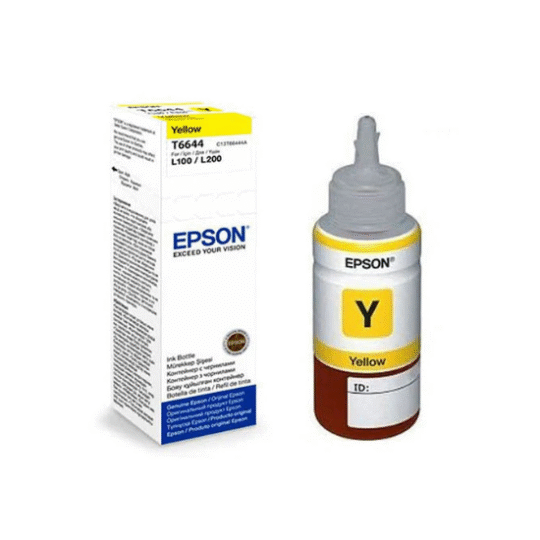 Epson T6644 Yellow Ink Bottle 70ml for L Series - C13T66444A