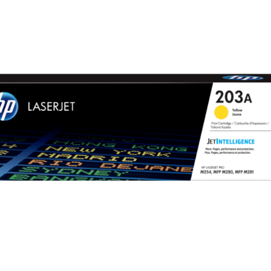 HP 203A Yellow Original LaserJet Toner Cartridge CF542A