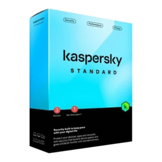 Kaspersky Standard 3 User 1-Year Antivirus License