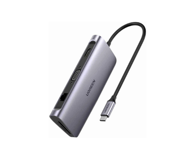UGREEN 9-in-1 USB-C Hub with HDMI, VGA & LAN – CM498-UG-15600