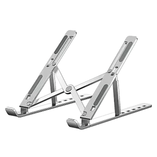 Metallic Foldable Laptop Stand for desk and office use