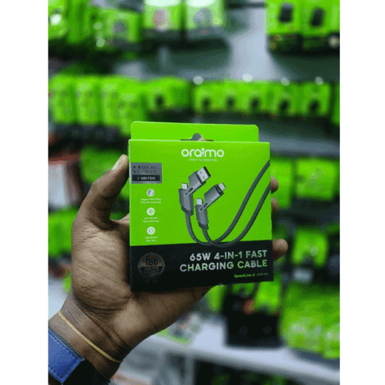 Oraimo 65W 4-in-1 Fast Charging Cable 1M