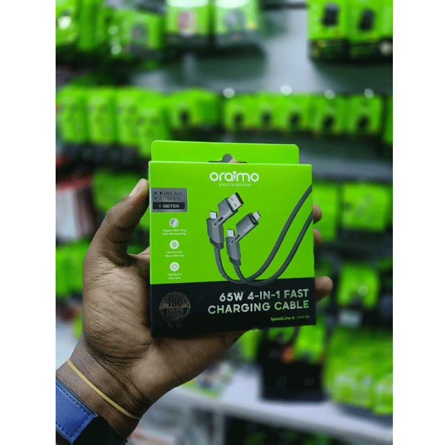 Oraimo 65W 4-in-1 Fast Charging Cable 1M
